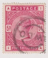 SG180 QV 1883-84 5S ROSE 