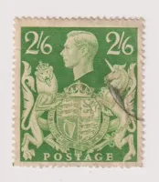 SG476b KING GEORGE VI 1939 2/6 GREEN