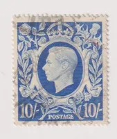 SG478b KING GEORGE VI 1939 10/- ULTRAMARINE