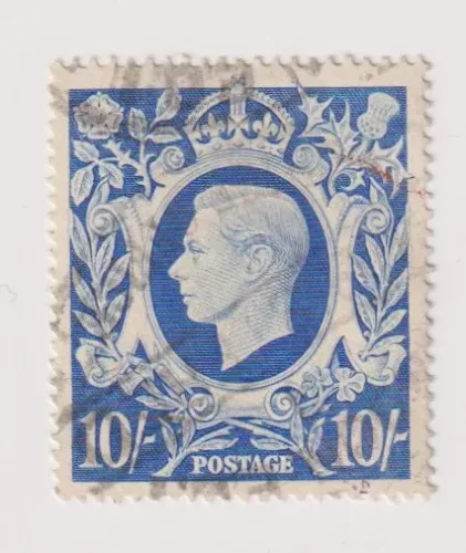 SG478b KING GEORGE VI 1939 10/- ULTRAMARINE