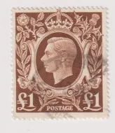 SG478c KING GEORGE VI 1939 £1 BROWN