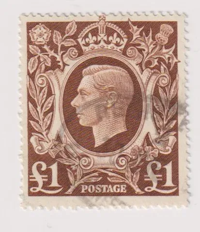 SG478c KING GEORGE VI 1939 £1 BROWN