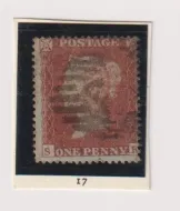 SG17 QV 1d RED BROWN