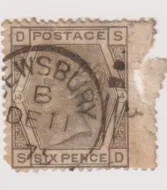 SG147 6d GREY PLATE 14
