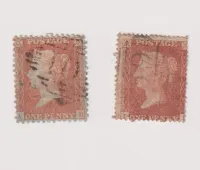 SG33 1d RED ORANGE-BROWN