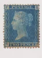SG45 2d BLUE (THICK LINES) PLATE 8 