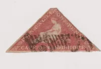 SG1a CAPE OF GOOD HOPE TRIANGLE 1d DEEP BRICK RED